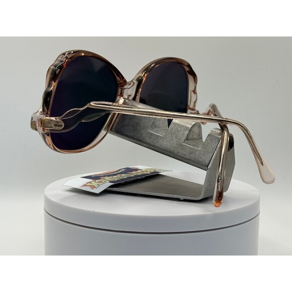 Vintage Oversize Sunglasses NOS Drop Temple Pink Mirror Grey Pink Zyl Frame 80s